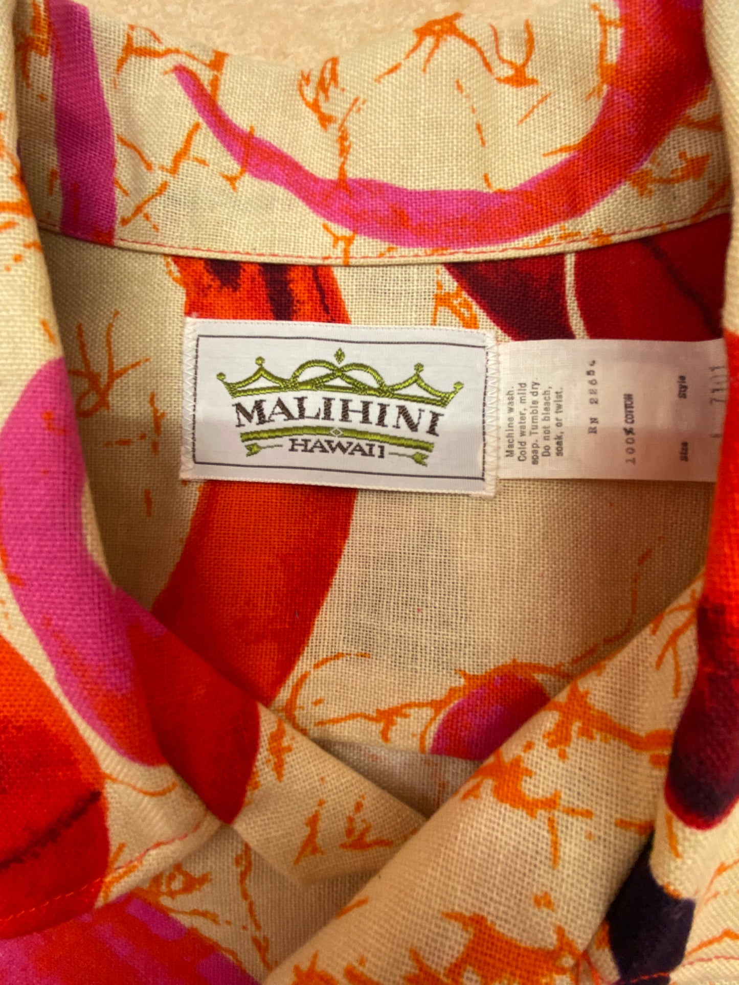 アロハシャツ サイズL レッド/ピンク/オレンジ/ブラック/ベージュ ユニセックス alaha /A20260201