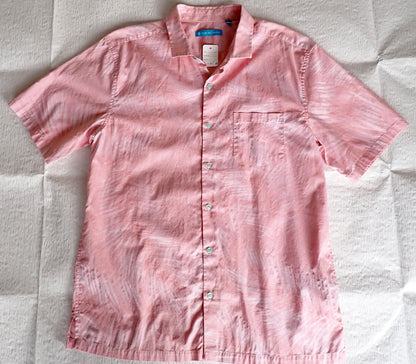 [USED] Aloha Shirt, Size L, Pink, Unisex, A2025111307