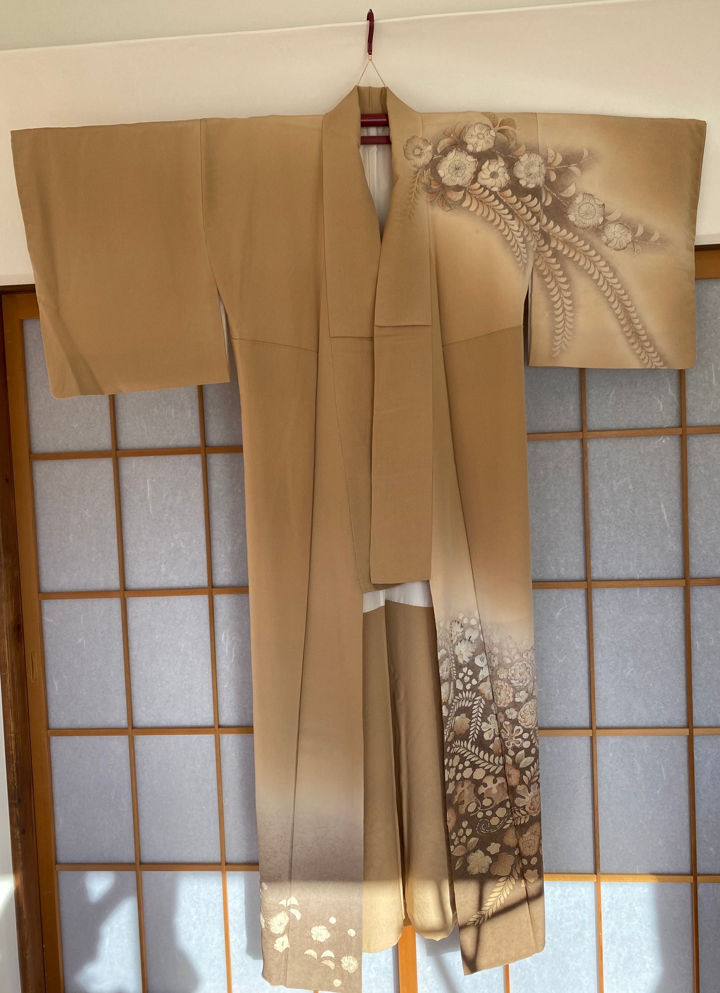 訪問着と袋帯と帯締め・帯揚げセット【正絹】（Used)　優美な辻ヶ花絞りkimono/K20260127　
