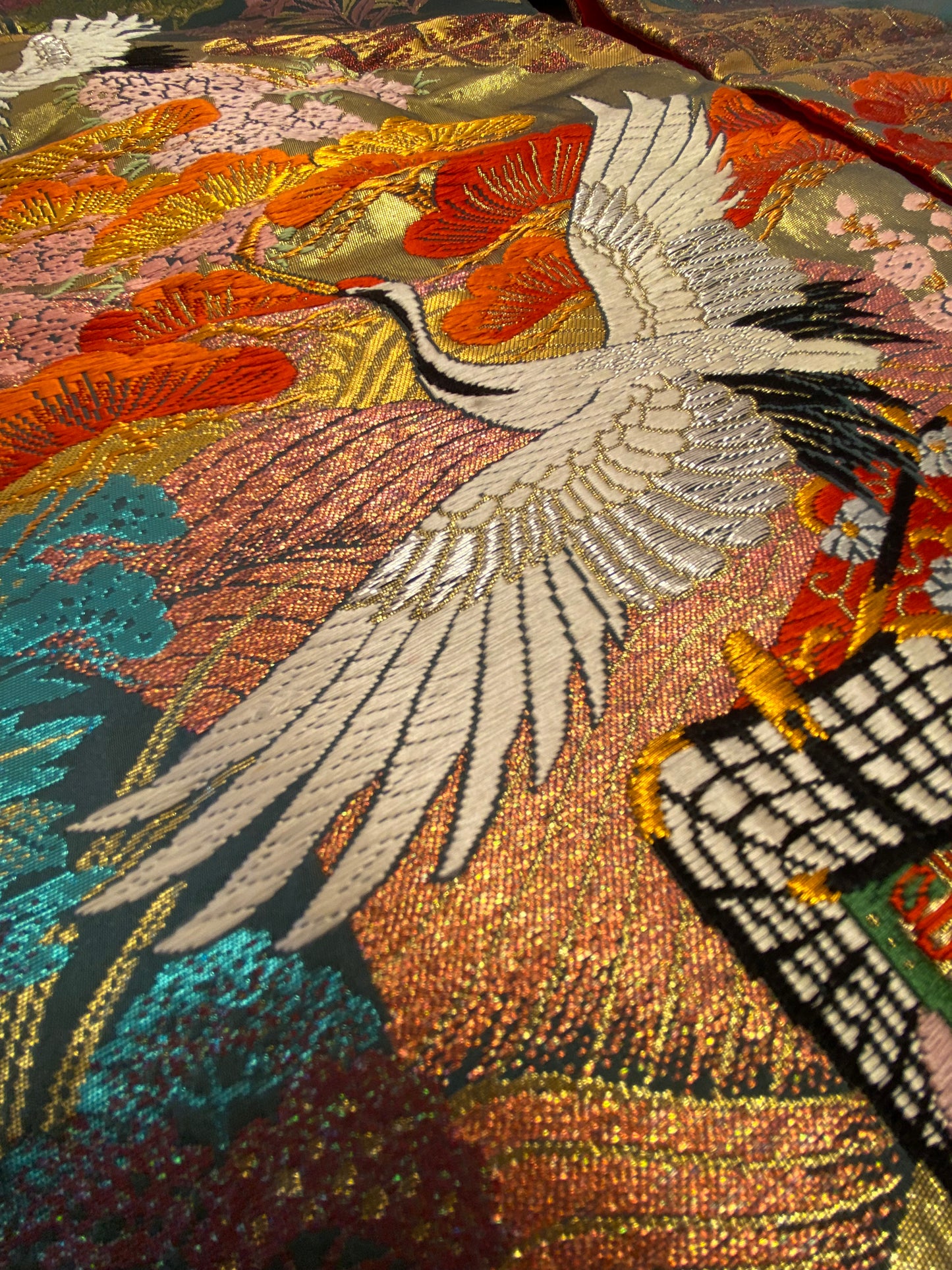 [USED]色打掛（御所車と四季の花）kimono/K20260126