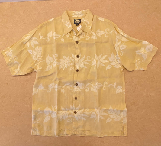 [USED]アロハシャツ サイズM イエロー ユニセックス aloha/A20260128