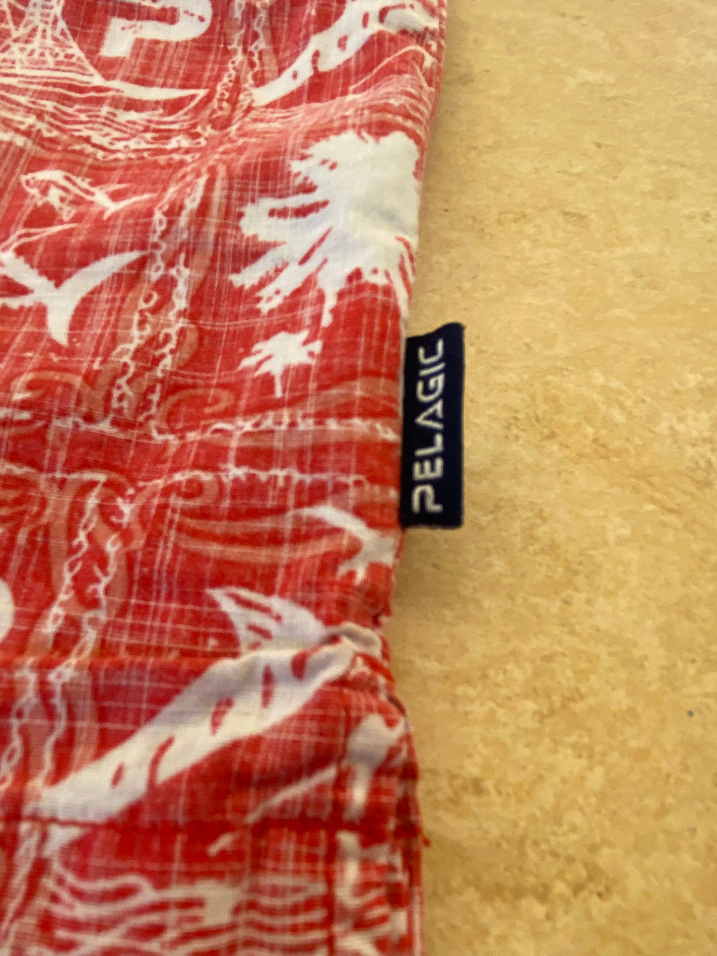 【USED】アロハシャツ サイズM/ レッド　ユニセックス aloha/A20260128