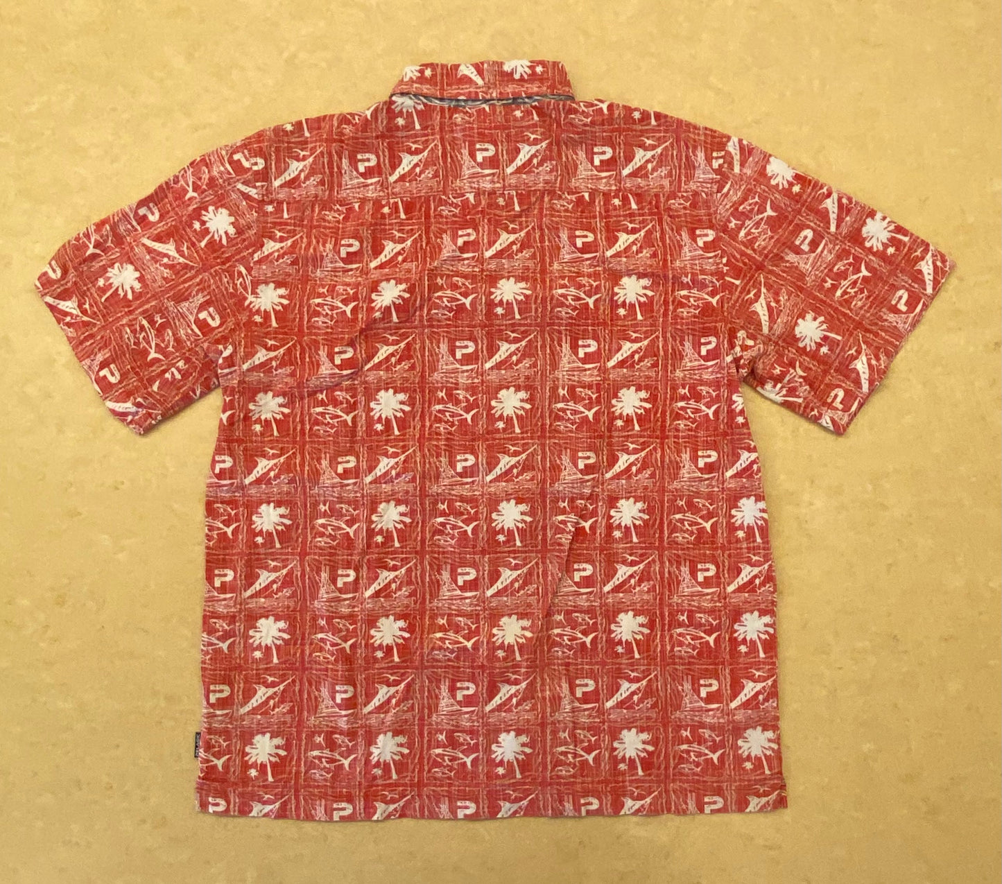 【USED】アロハシャツ サイズM/ レッド　ユニセックス aloha/A20260128