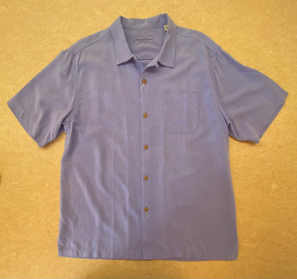 【USED】アロハシャツ サイズL ラベンダーブルー ユニセックス aloha/A20260131
