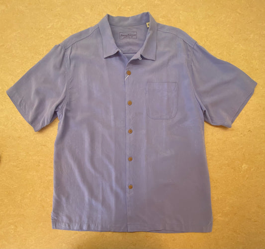 【USED】アロハシャツ サイズL ラベンダーブルー ユニセックス aloha/A20260131