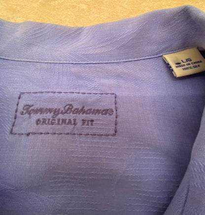 【USED】アロハシャツ サイズL ラベンダーブルー ユニセックス aloha/A20260131