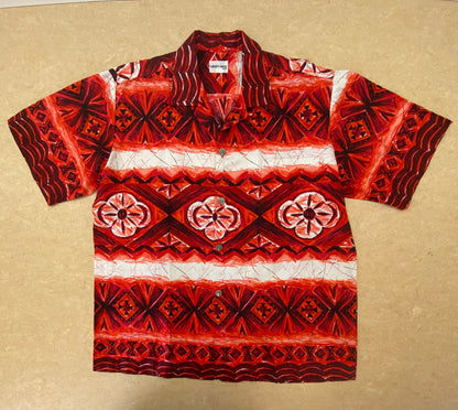 アロハシャツ サイズ「US Large（XL相当）」レッド/ブラック/ホワイト　ユニセックスaloha/A20260131