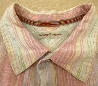 【USDE】アロハシャツ サイズ（US規格L相当）サーモンピンク ユニセックス aloha/A20260131