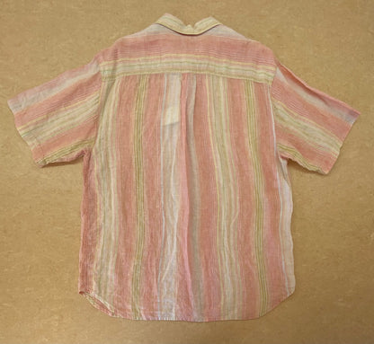 【USDE】アロハシャツ サイズ（US規格L相当）サーモンピンク ユニセックス aloha/A20260131